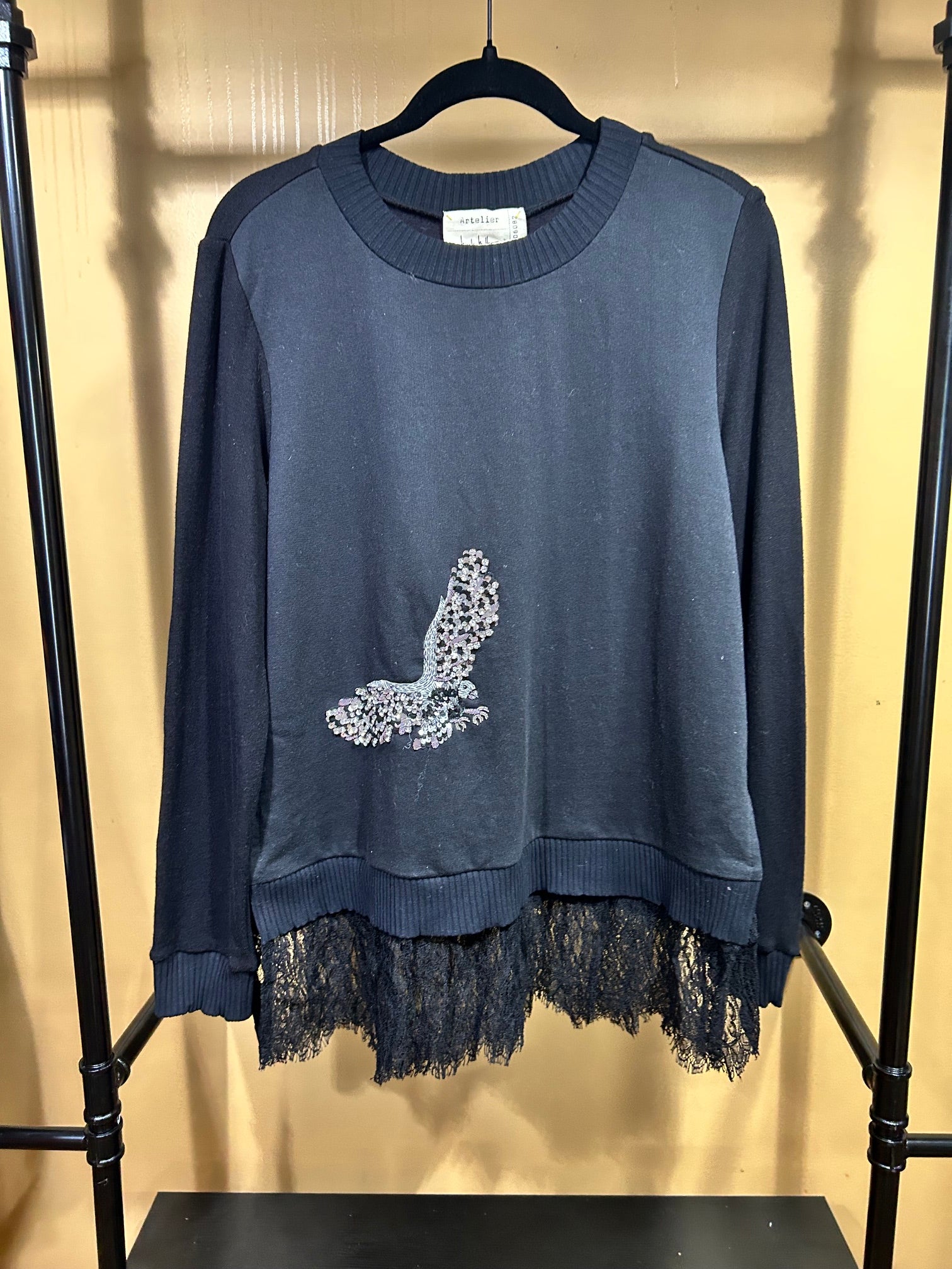 Black Artelier NWT Cotton Sweater, M