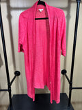 Pink Eileen Fisher Linen & Cotton Cardigan, L