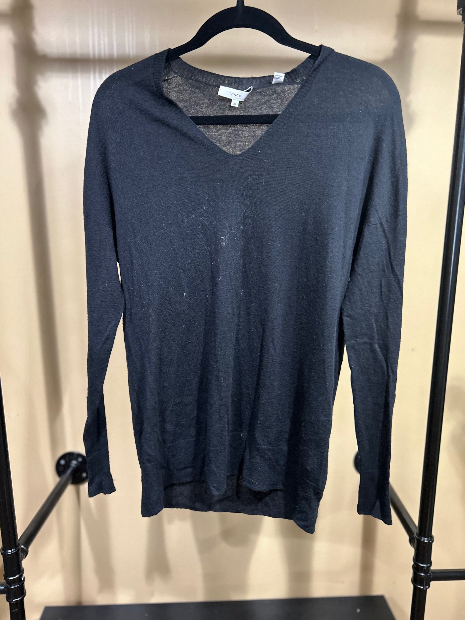 Black Vince Cashmere Sweater, XS