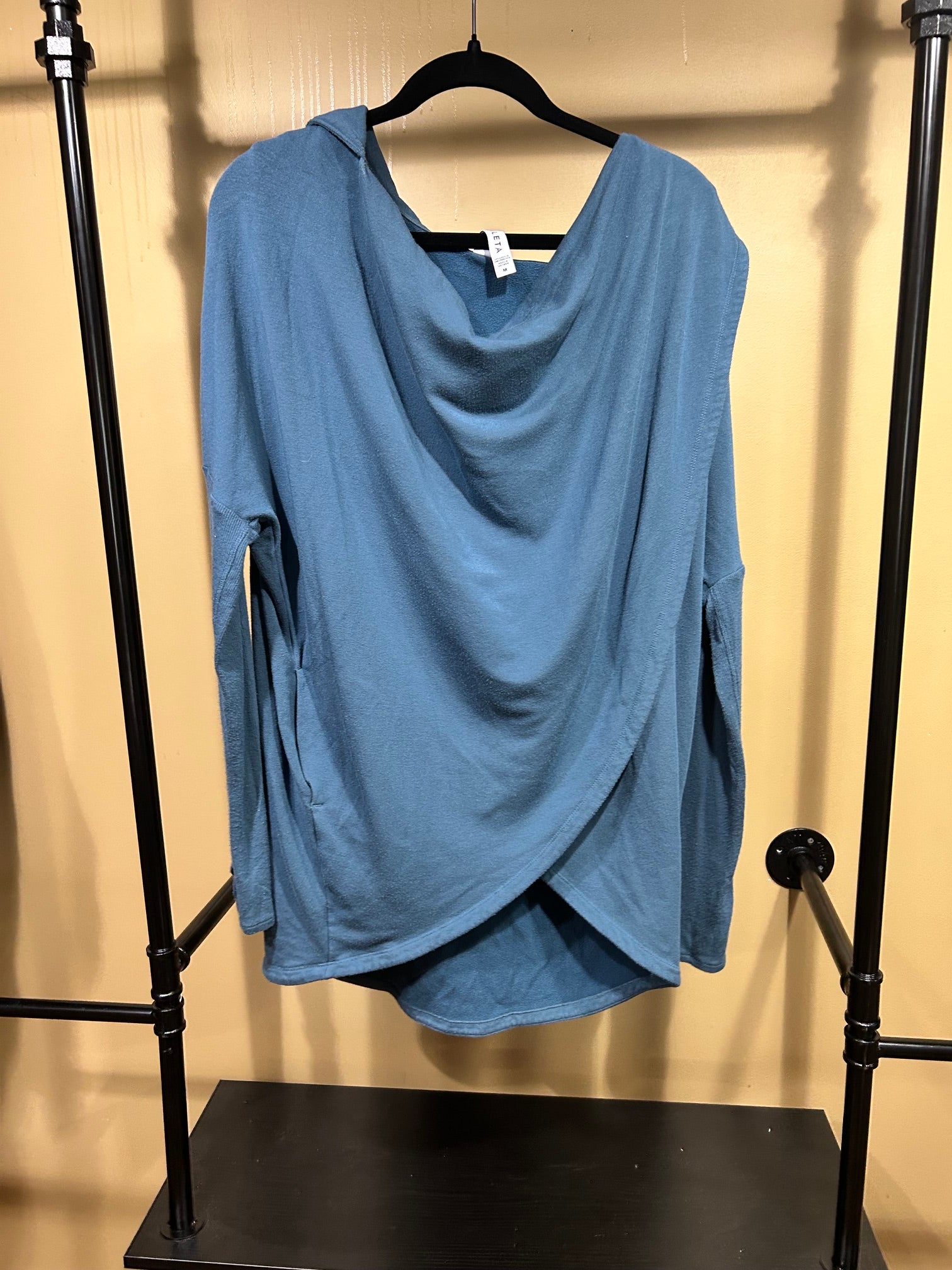 Blue Athleta Purana Wrap  Sweatshirt, M