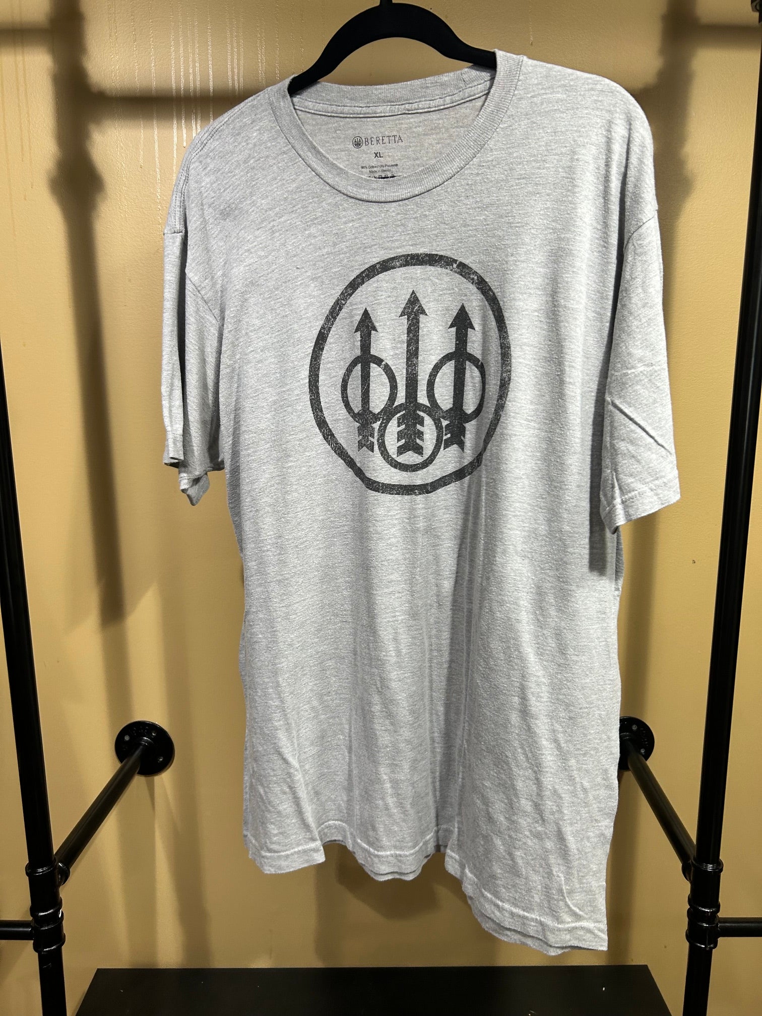 Gray Beretta 100% Cotton T-shirt, XL