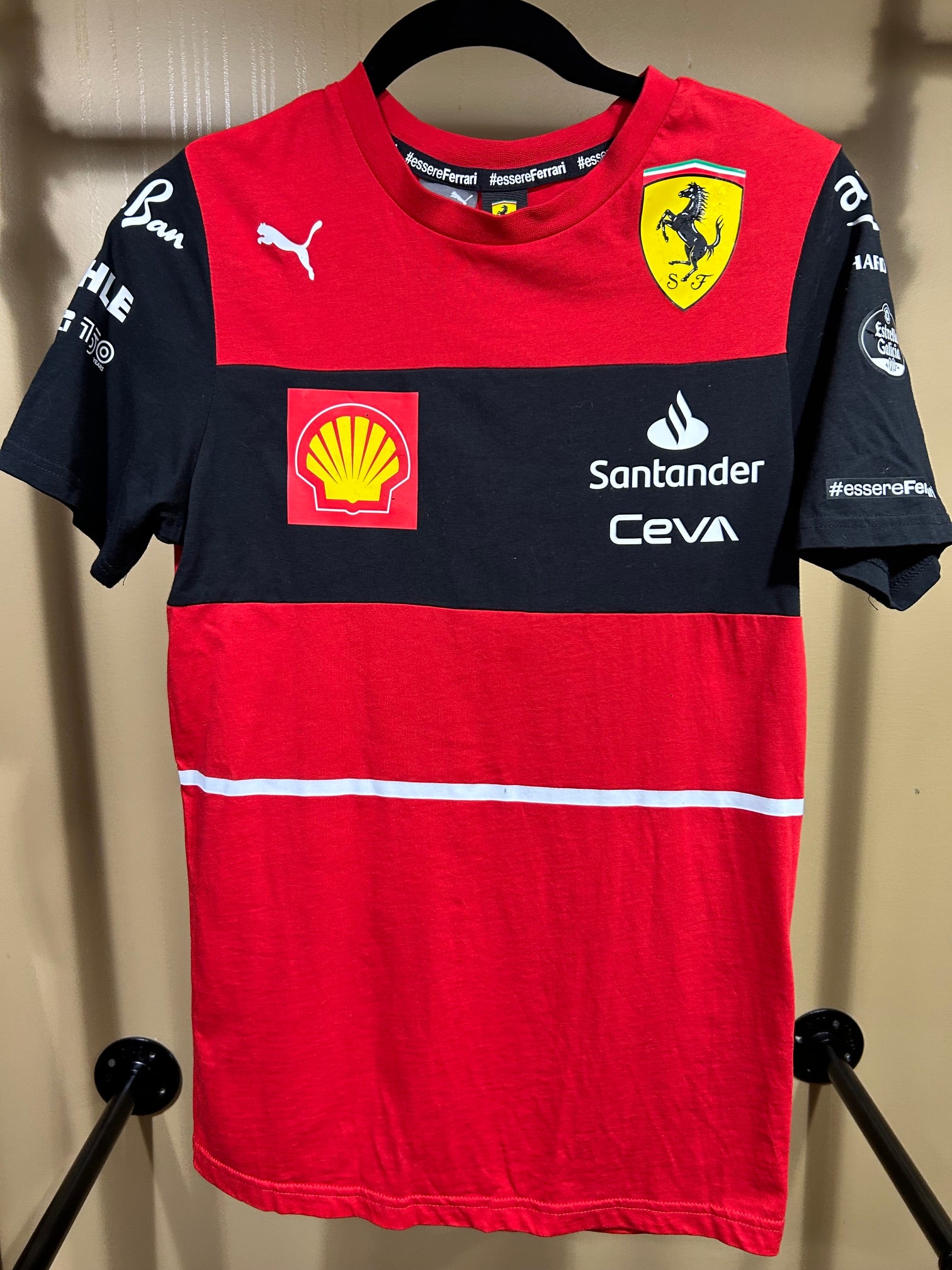 Red Puma Scuderia Ferrari 2022 Team T-Shirt, XS