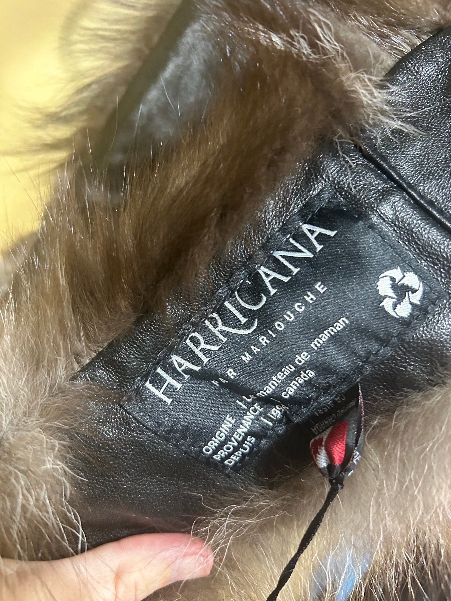 Brown Harricana  NWT $599 Leather Infinity Scarf, OS