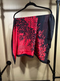 Red and Black  Geiger NWT $135 Silk Scarf, OS