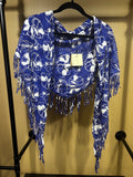 Blue Bali Batiks  NWT Hand Painted Scarf , OS