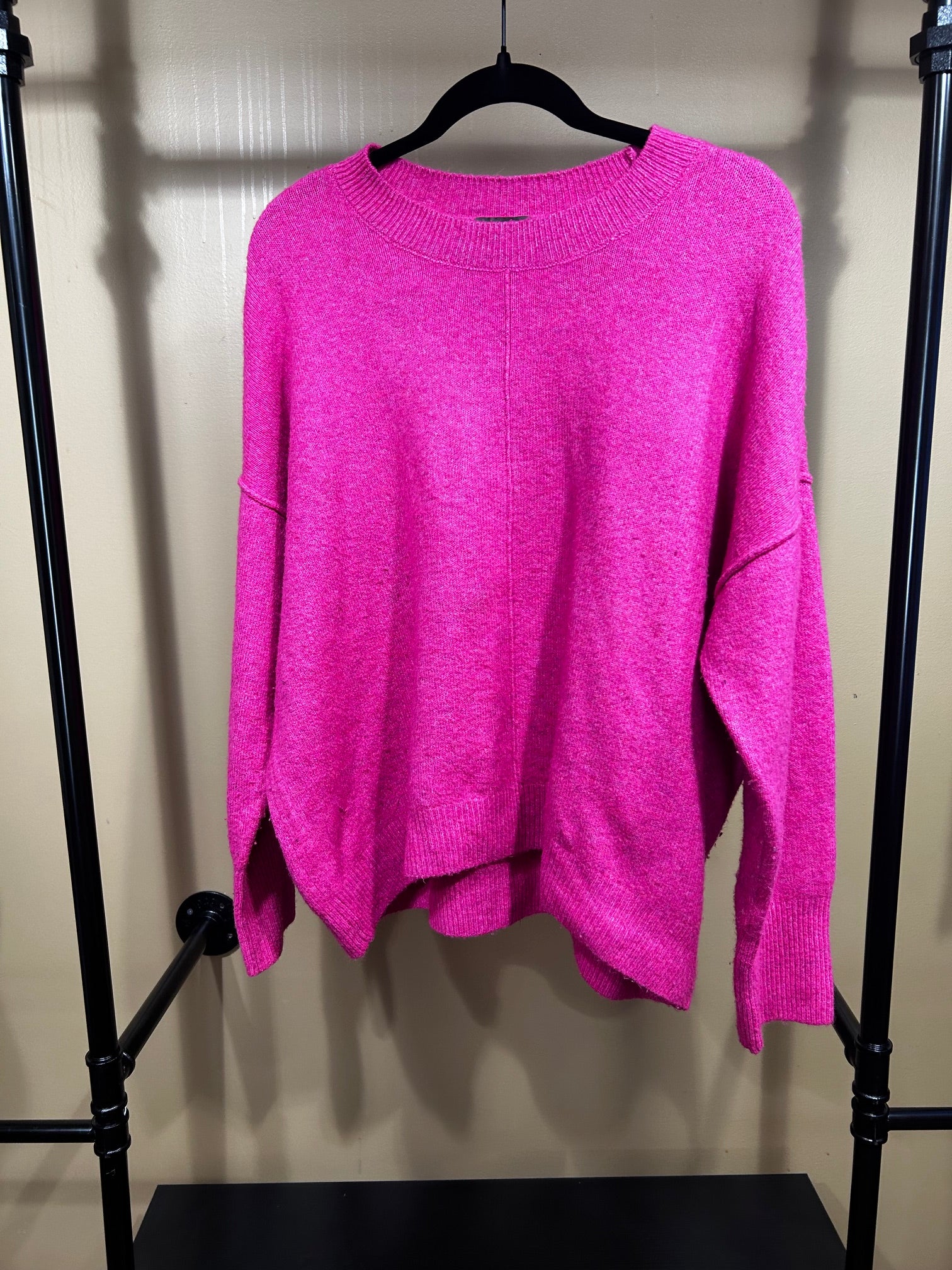 Hot Pink Vince Camuto Acrylic Sweater , L