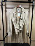 Tan Coldwater Creek NWT $379 Leather Jacket , 12