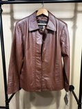 Brown Jerry Lewis $229 NWT Leather Coat, S