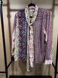 Paisley Soft Surroundings Button Down Blouse, L
