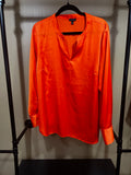 Orange Talbots Blouse, L/XL