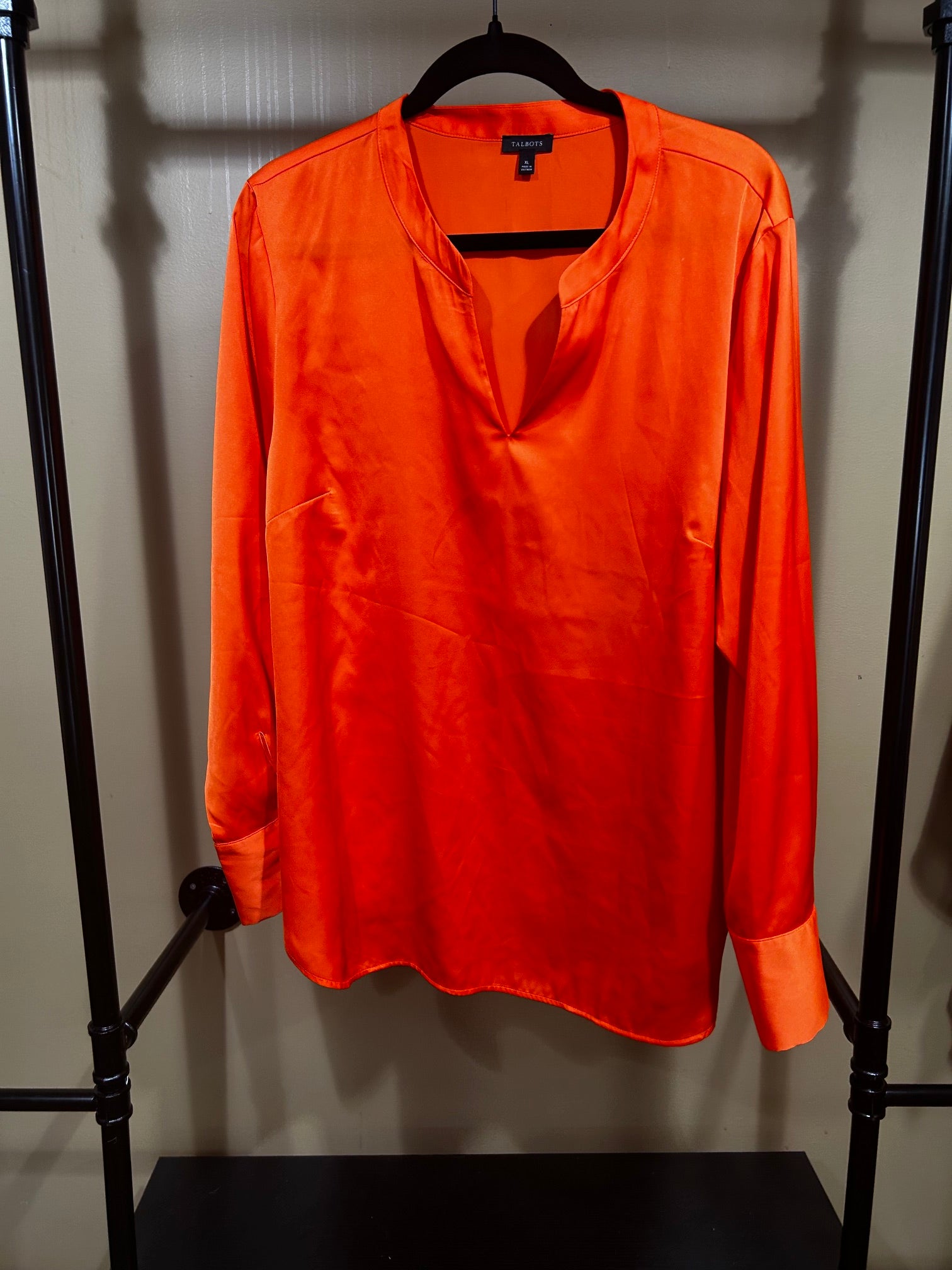 Orange Talbots Blouse, L/XL
