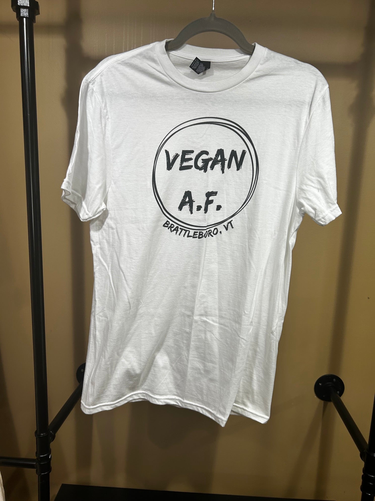 White Vegan AF T-Shirt, S