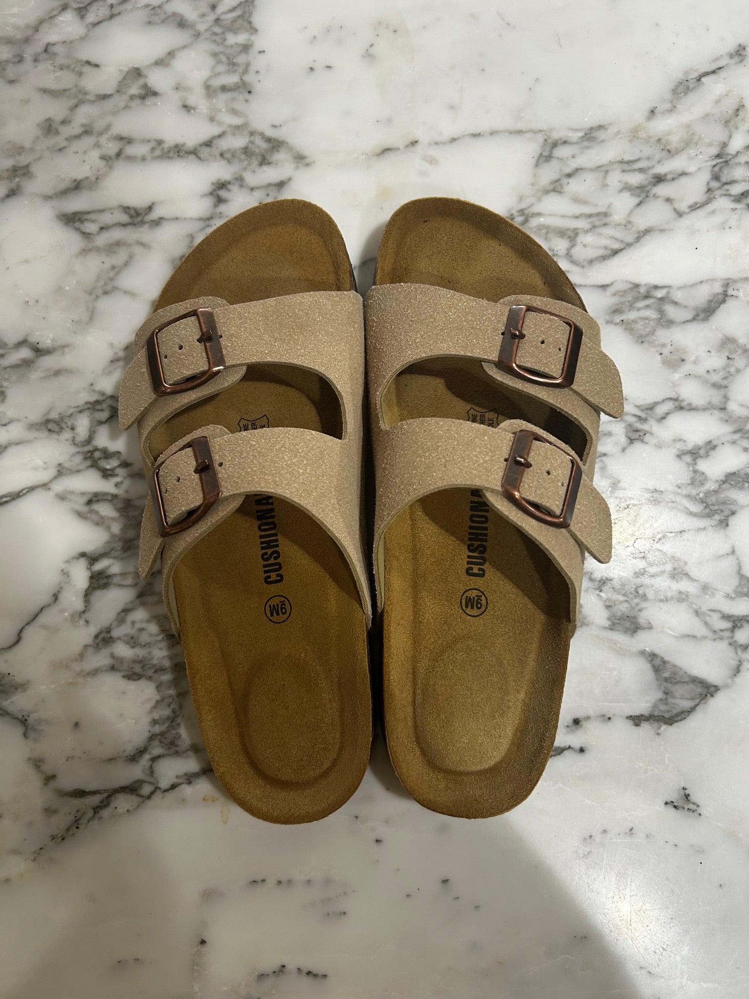 Tan Cushionaire Sandals, 9