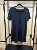 Black Cut Loose 100% Cotton Dress, S