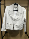 Off-White White House Black Market NWT Pleated Back Blazer $170, 12