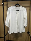Cream Kobi Halperin 100% Silk Blouse, S