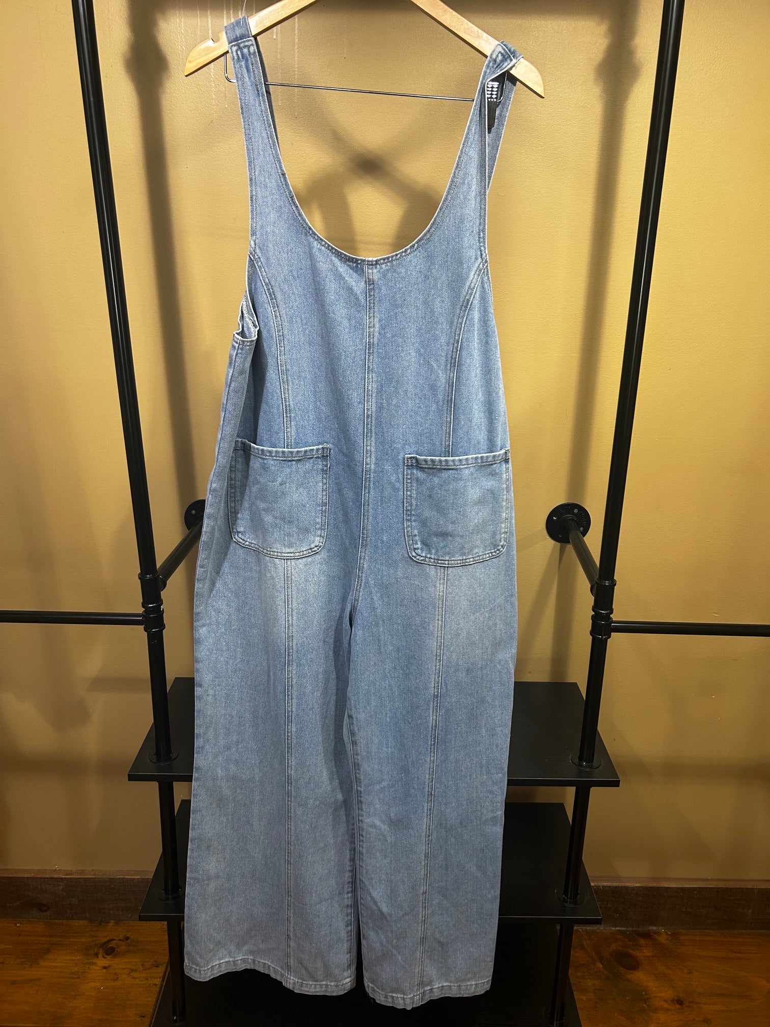 Blue Denim Allegra K NWT Overalls, L