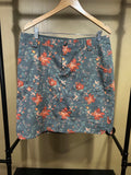 Flower Print Duluth Trading Co Skirt with Shorts, 14