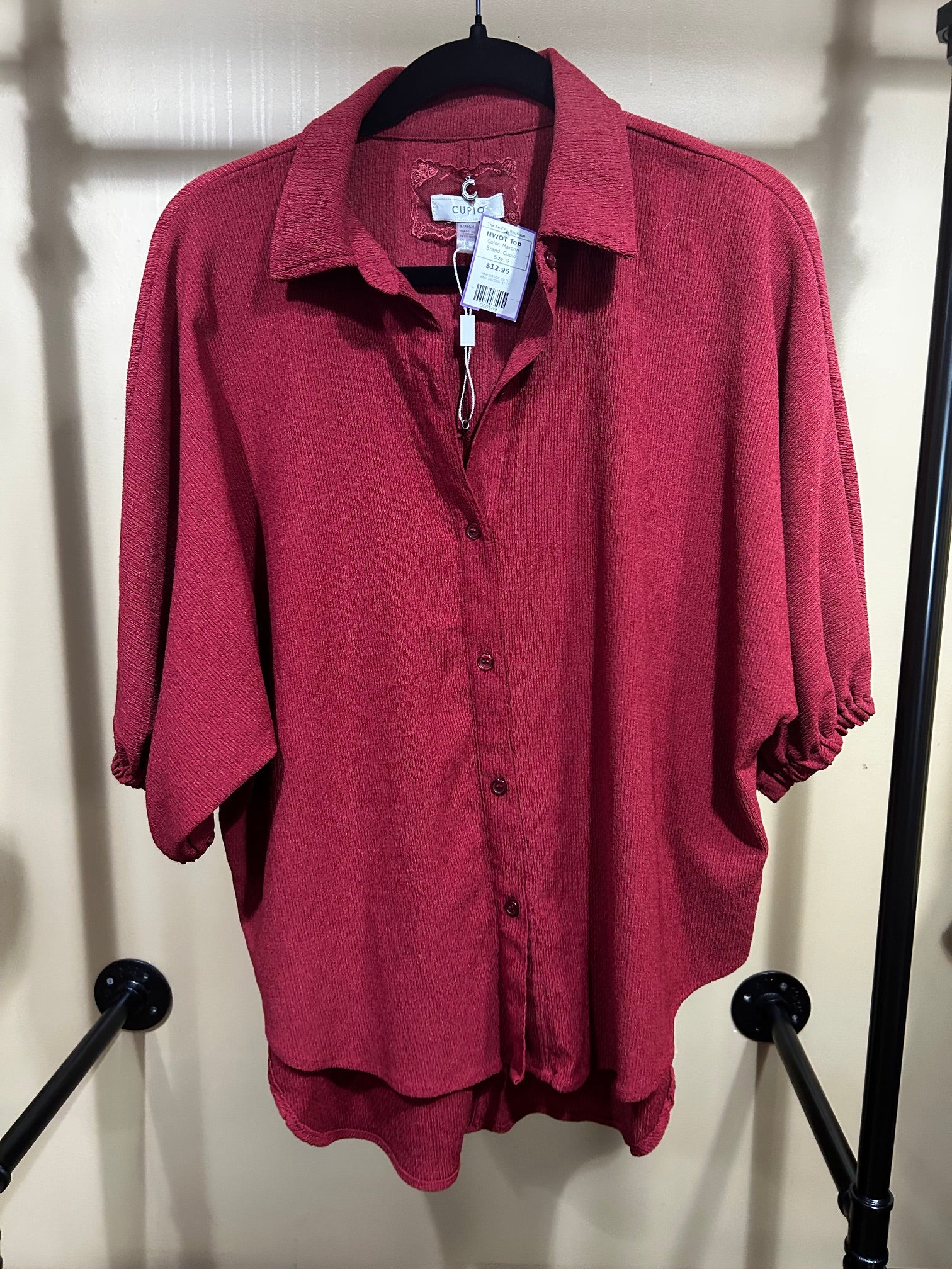 Maroon Cupio NWOT Top, S