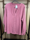 Salmon B Poly/Spandex Top, XL