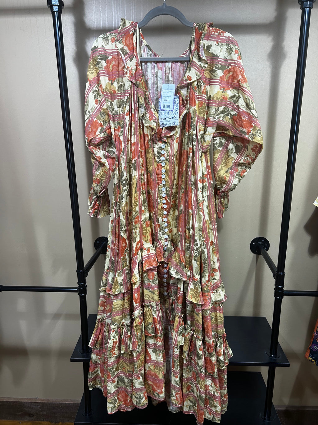 Multicolored Free People NWT $168 Garden Wonders Maxi, XS