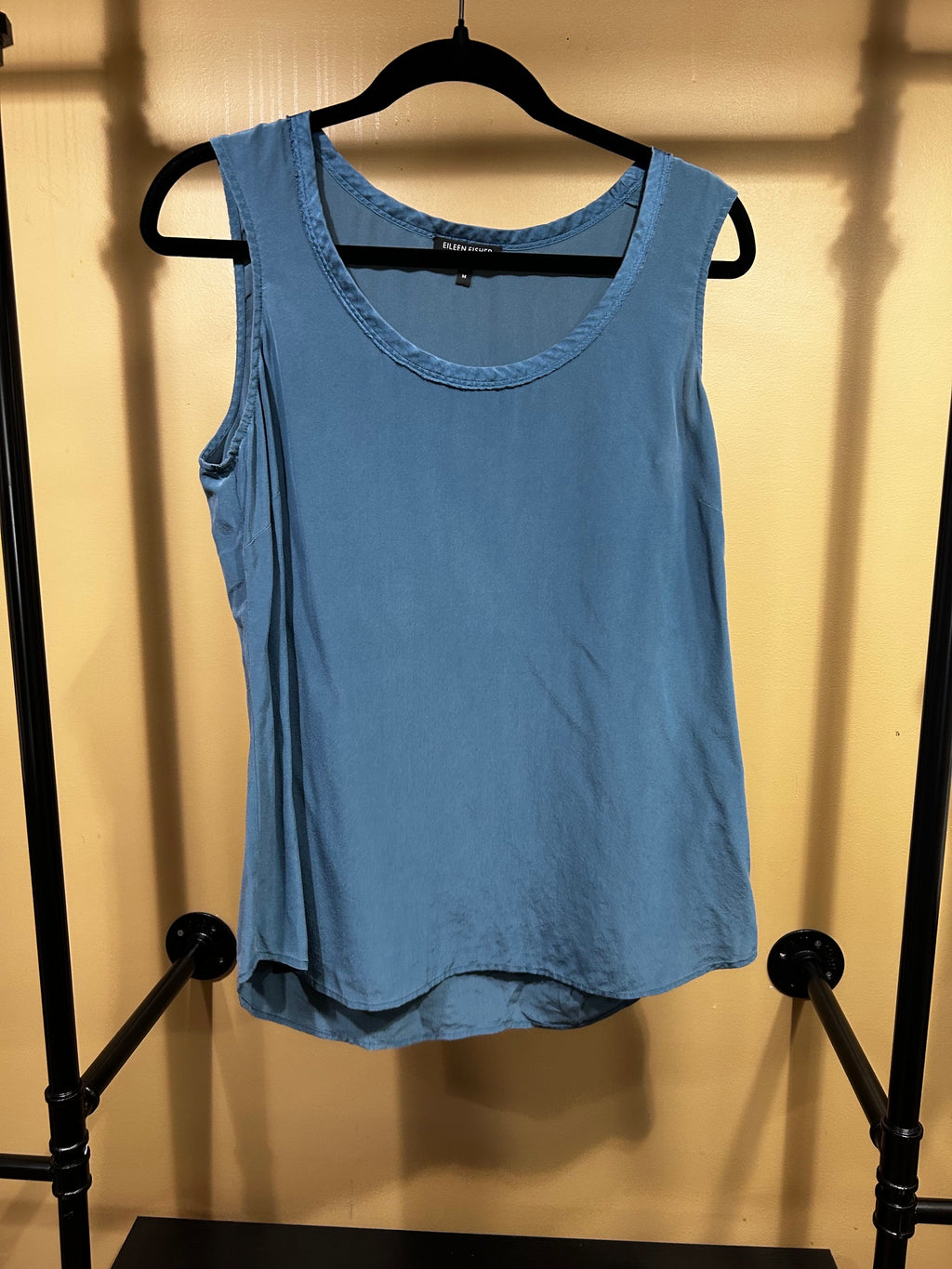 Blue Eileen Fisher  100% Silk Tank, M