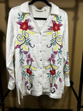 Embriodered Soft Surroundings 100% Cotton Tunic, S