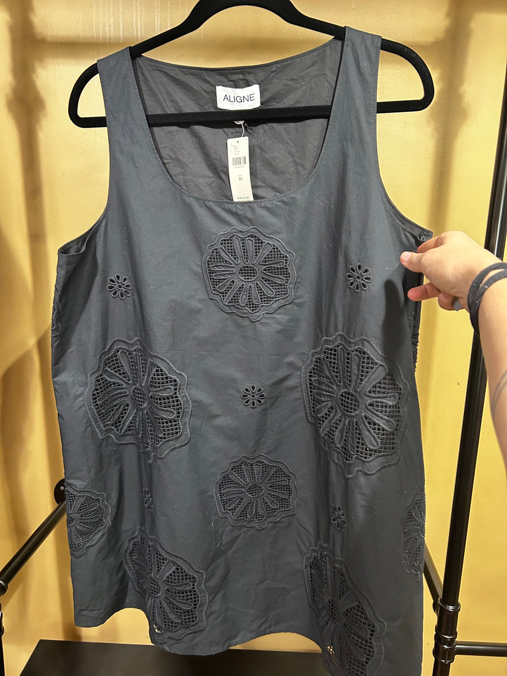 Black Aligne NWT $190 Dress, 10