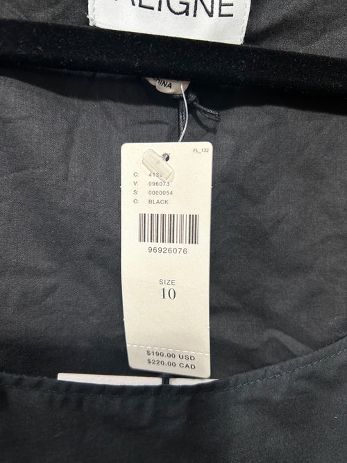 Black Aligne NWT $190 Dress, 10