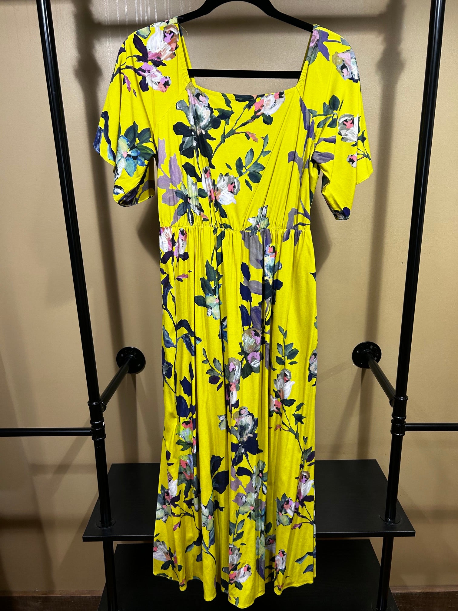 Floral Soft Surroundings Smocked Midi-Dress, PM