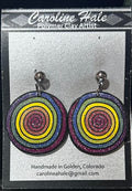 Multicolored Caroline Hale Polymer Clay  Earrings, OS