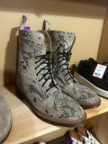 Made in England Dr. Martens $450 Python Amazzonia Boots, 10