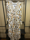 Yellow Print Free People $168 Rows of Roses Maxi , S