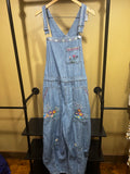 Hand Embroidered Universal Thread Barrel Overalls, XXL