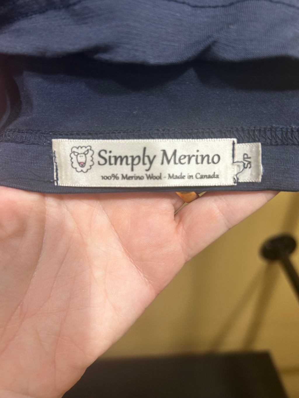 Dark Gray Simply Merino Merino Wool Crop Top, S