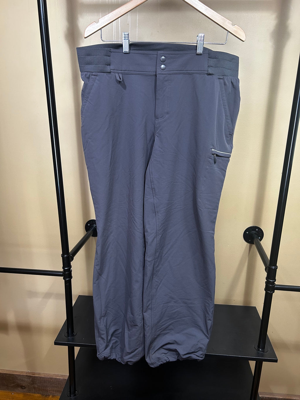 Gray Duluth Trading Co Fleece-Lined Pants, 16
