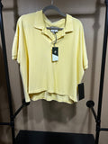 Yellow Tuckernuck NWT Cropped Polo Top, XL