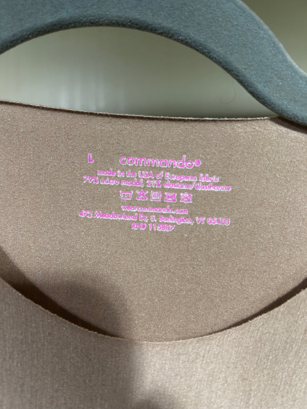 Tan Commando Bodysuit, L