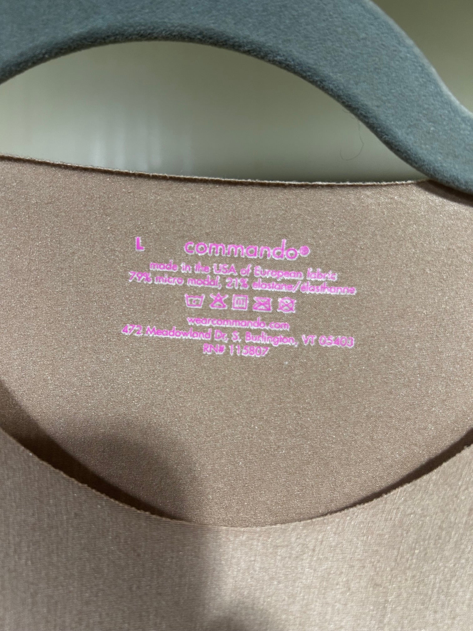 Tan Commando Bodysuit, L