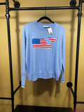 Blue Vineyard Vines All- American Whale Sweater, XS
