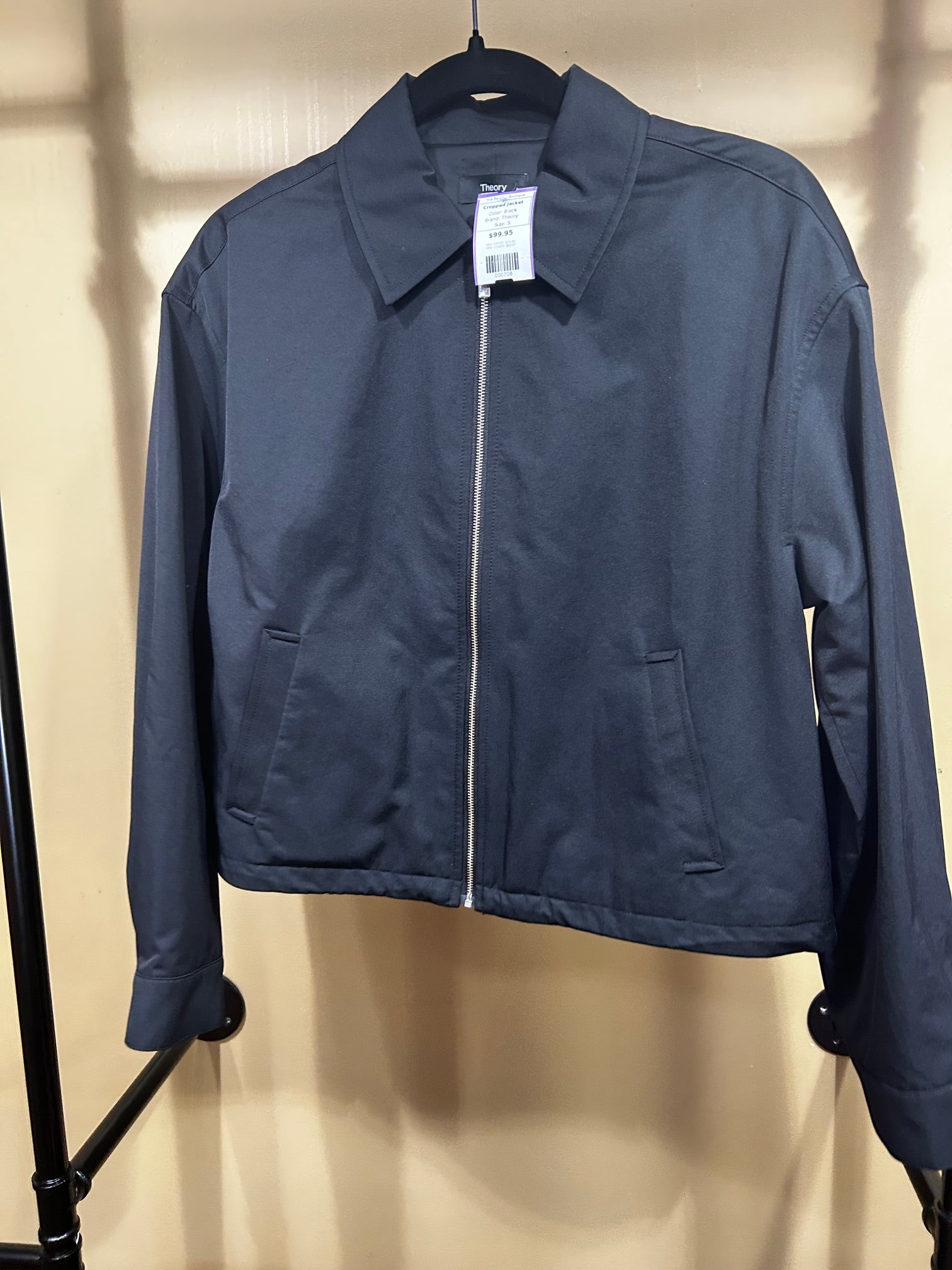 Black Theory Cropped Jacket, S