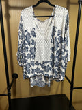 Blue Print Free People Moon River Blouse, L