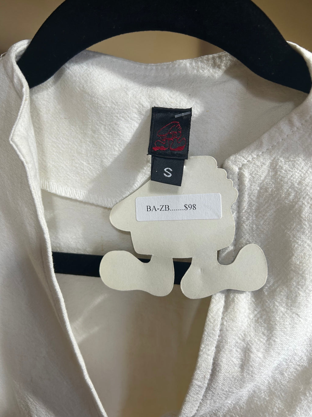 Cream The Fat Hat Factory Etc.  NWT $98 Linen-Blend Jacket, S