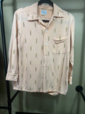 Orange Donegal AS-IS Geometric Button Down Shirt, S