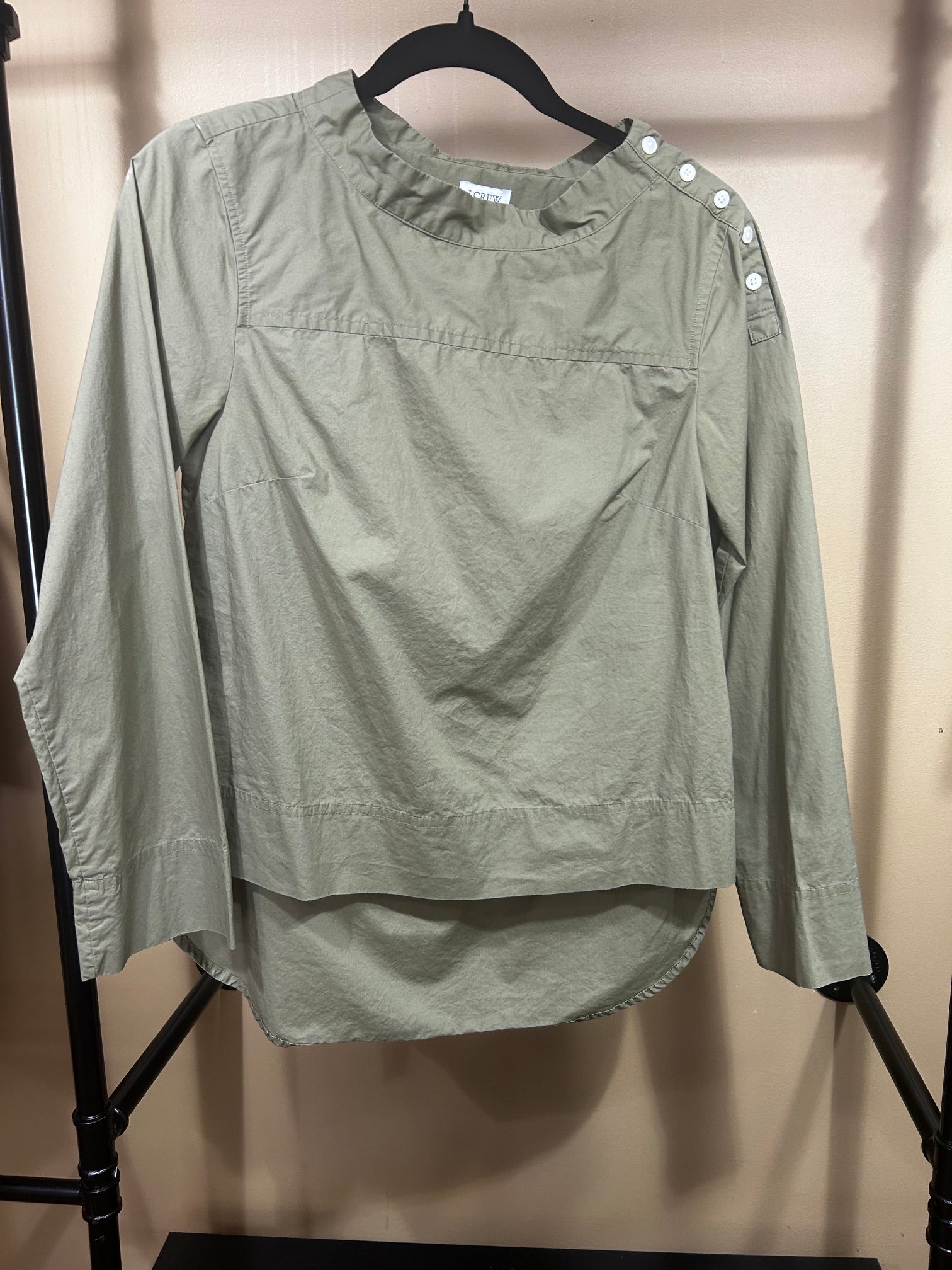 Olive J. Crew 100% Cotton Funnelneck Tunic, S