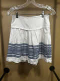 White Madewell 100% Cotton Mini Skirt, 00