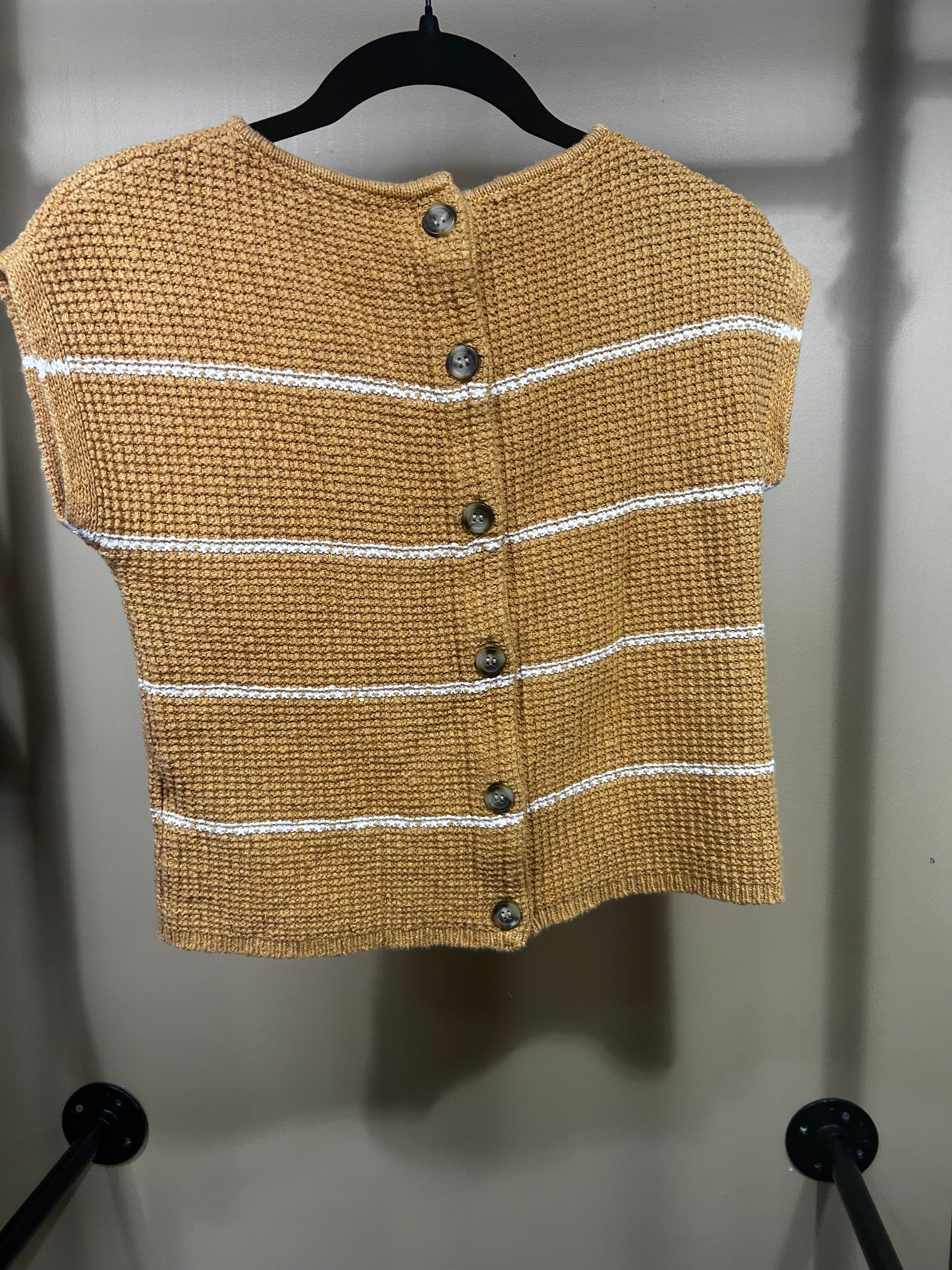 Orange Madewell 100% Cotton Boxy Button-Back Sweater, XS