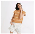 Orange Madewell 100% Cotton Boxy Button-Back Sweater, XS