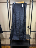 Black Cettina Bucca NWT $798 Designer Wide Leg Pants, M/L