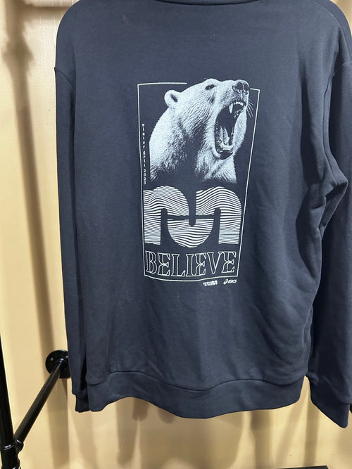 Black Asics Believe in the Run Crewneck , M